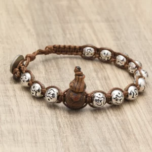 Tibetan Healing Auspicious Peace Gourd Bracelet - Image 5