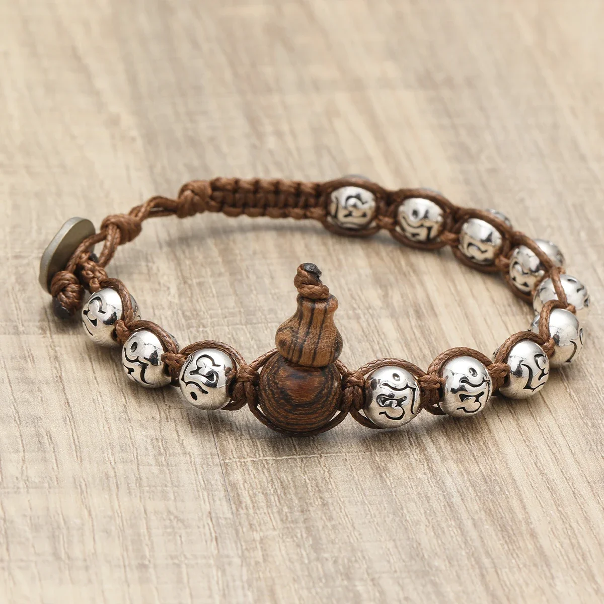 Tibetan Healing Auspicious Peace Gourd Bracelet - Image 5