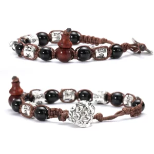 Tibetan Healing Auspicious Peace Gourd Bracelet - Image 12