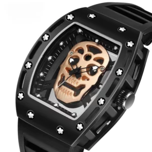 Skull Hollow Quartz Watch: Y2K Gothic Punk Style - Image 6
