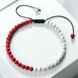 Adjustable Malachite Bead Bracelet with Country Flag Colors - Image 12