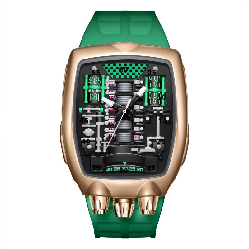 Alien Y2k Transparent Quartz Watch, Unique Case Design