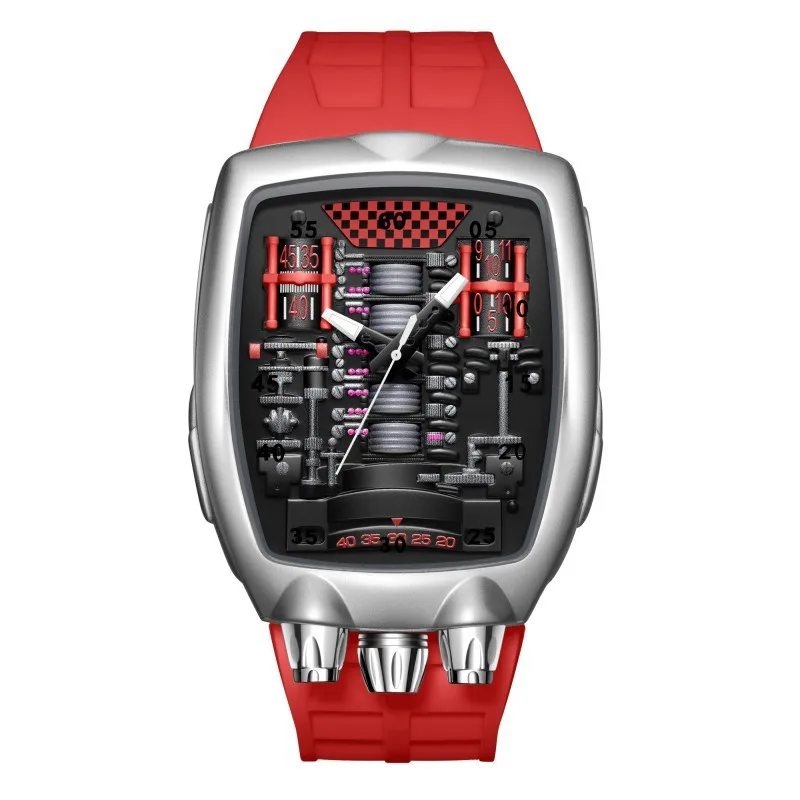 Alien Y2k Transparent Quartz Watch, Unique Case Design