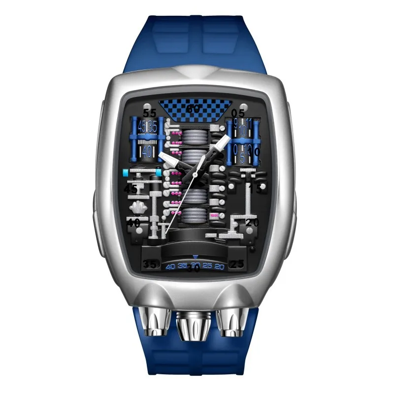 Alien Y2k Transparent Quartz Watch, Unique Case Design