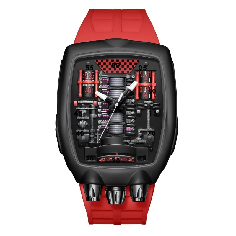 Alien Y2k Transparent Quartz Watch, Unique Case Design