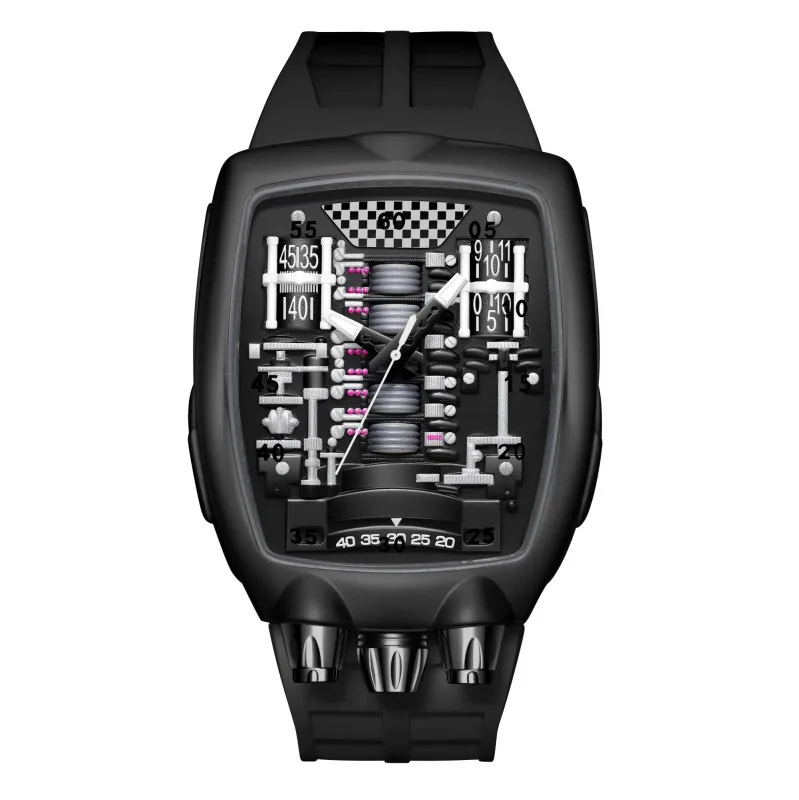 Alien Y2k Transparent Quartz Watch, Unique Case Design