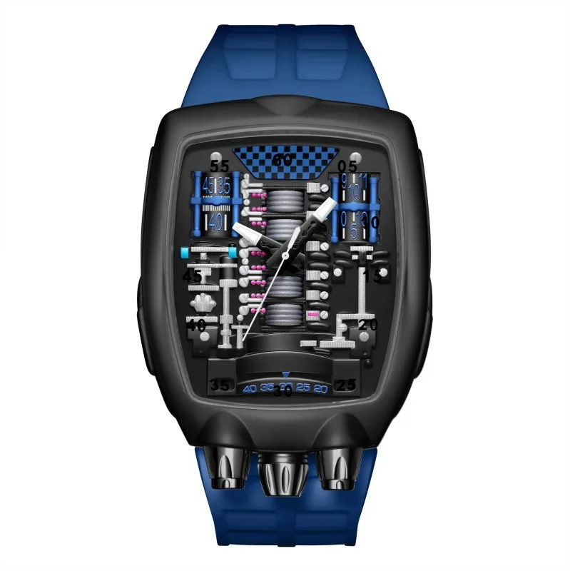 Alien Y2k Transparent Quartz Watch, Unique Case Design