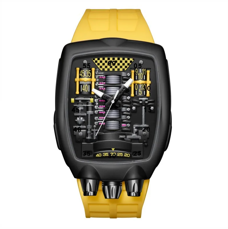 Alien Y2k Transparent Quartz Watch, Unique Case Design