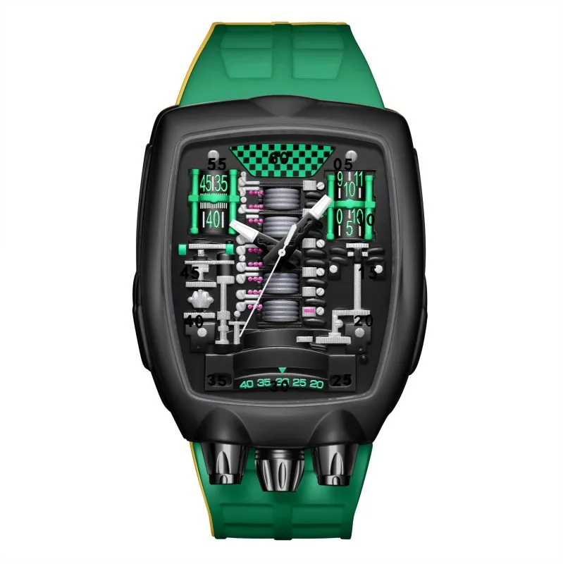 Alien Y2k Transparent Quartz Watch, Unique Case Design