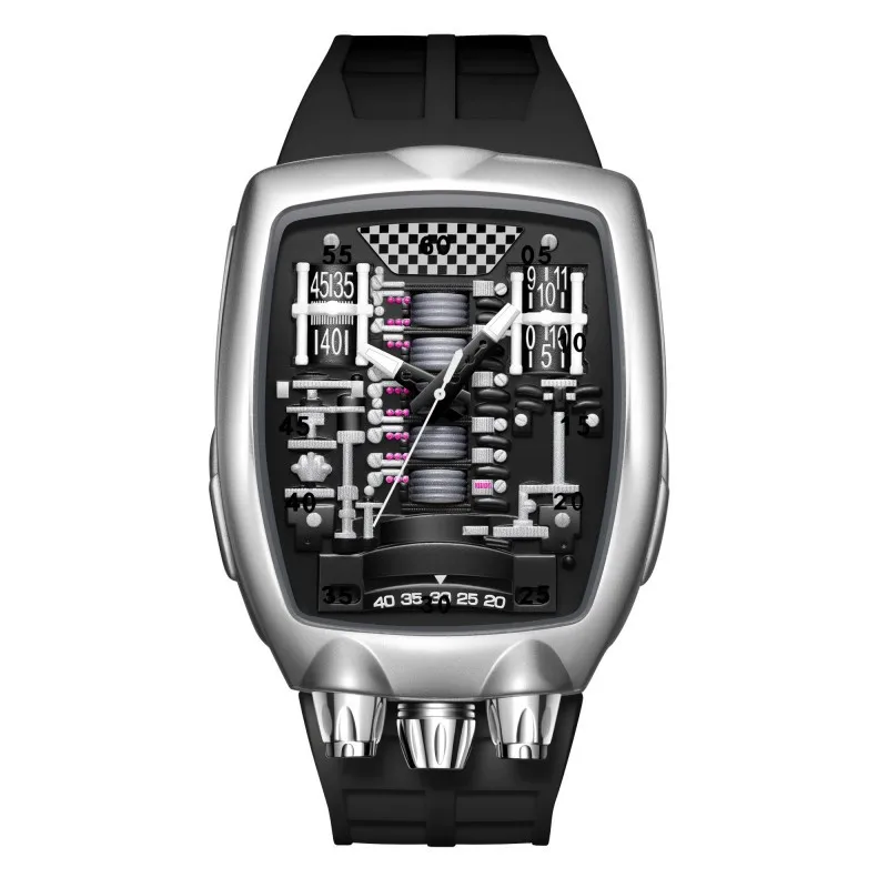 Alien Y2k Transparent Quartz Watch, Unique Case Design