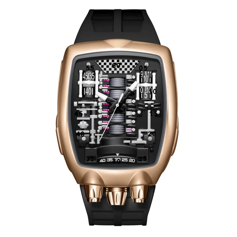 Alien Y2k Transparent Quartz Watch, Unique Case Design