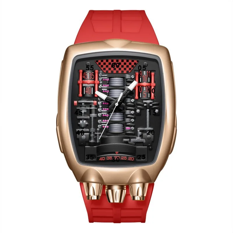 Alien Y2k Transparent Quartz Watch, Unique Case Design
