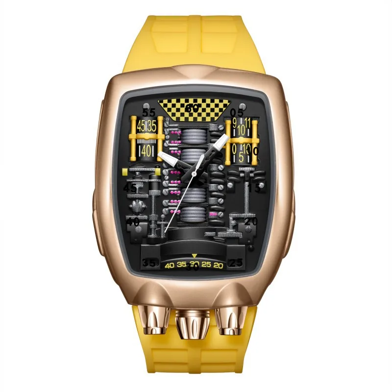 Alien Y2k Transparent Quartz Watch, Unique Case Design