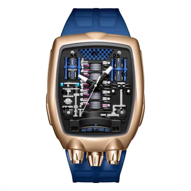 Alien Y2k Transparent Quartz Watch, Unique Case Design