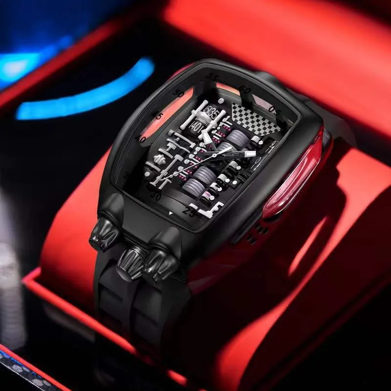Alien Y2k Transparent Quartz Watch, Unique Case Design