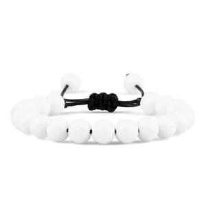 Handmade Black Onyx Beaded Bracelet, Adjustable - Image 15