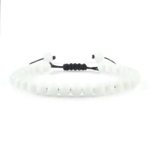 Handmade Black Onyx Beaded Bracelet, Adjustable - Image 7