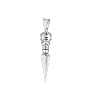 Stainless Steel Tibetan Vajra Protection Pendant Necklace - Image 13