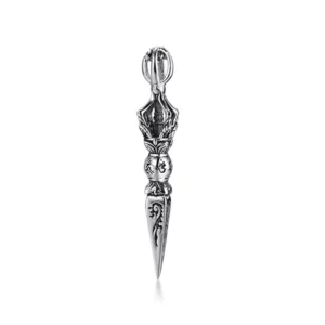 Stainless Steel Tibetan Vajra Protection Pendant Necklace - Image 7