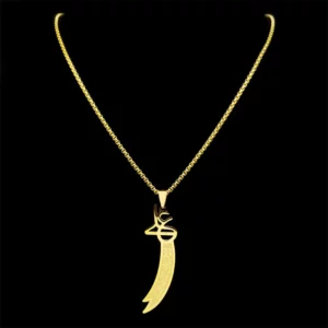 Imam Ali Zulfiqar Sword Stainless Steel Necklace - Image 4