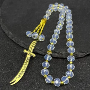 Islamic Imam Ali Zulfiqar Sword Pendant, Stainless Steel Gold - Image 11