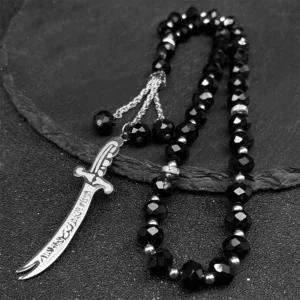 Islamic Imam Ali Zulfiqar Sword Pendant, Stainless Steel Gold - Image 10