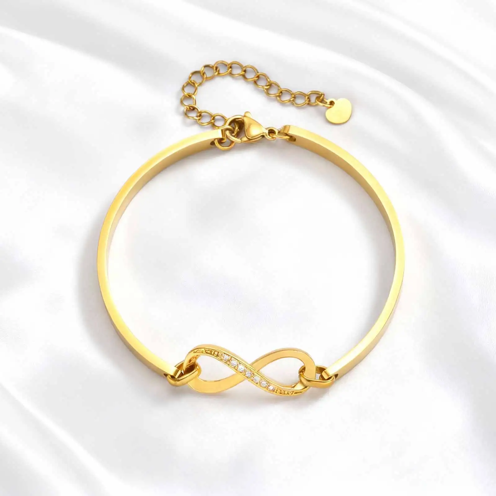 Luxury Zircon Endless Love Infinity Symbol Bracelet - Image 5