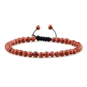 Natural Tiger Eye Stone Beaded Bracelet, Adjustable - Image 23