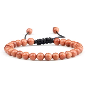 Natural Tiger Eye Stone Beaded Bracelet, Adjustable - Image 24