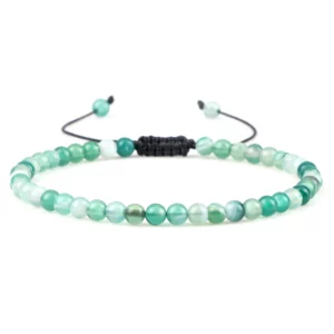 Natural Tiger Eye Stone Beaded Bracelet, Adjustable - Image 15