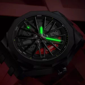 Casual Men's Quartz Sports Watch, Waterproof Silicone Band - Image 2