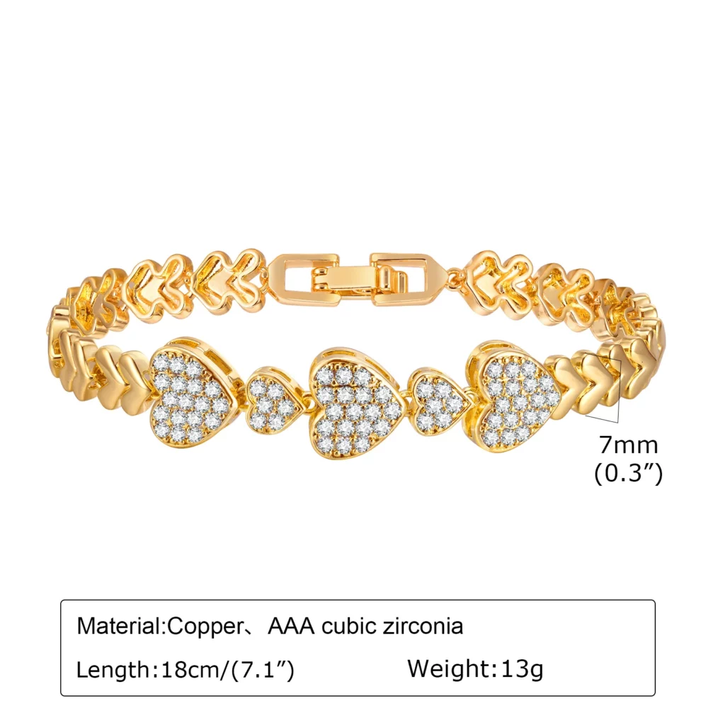 Chunky Paperclip Chain Bracelet, 14K Gold Plated