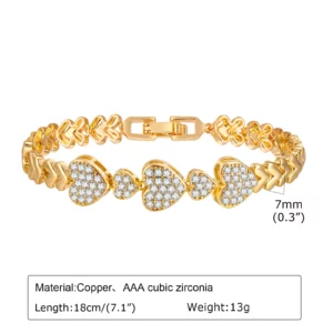 Chunky Paperclip Chain Bracelet, 14K Gold Plated - Image 10