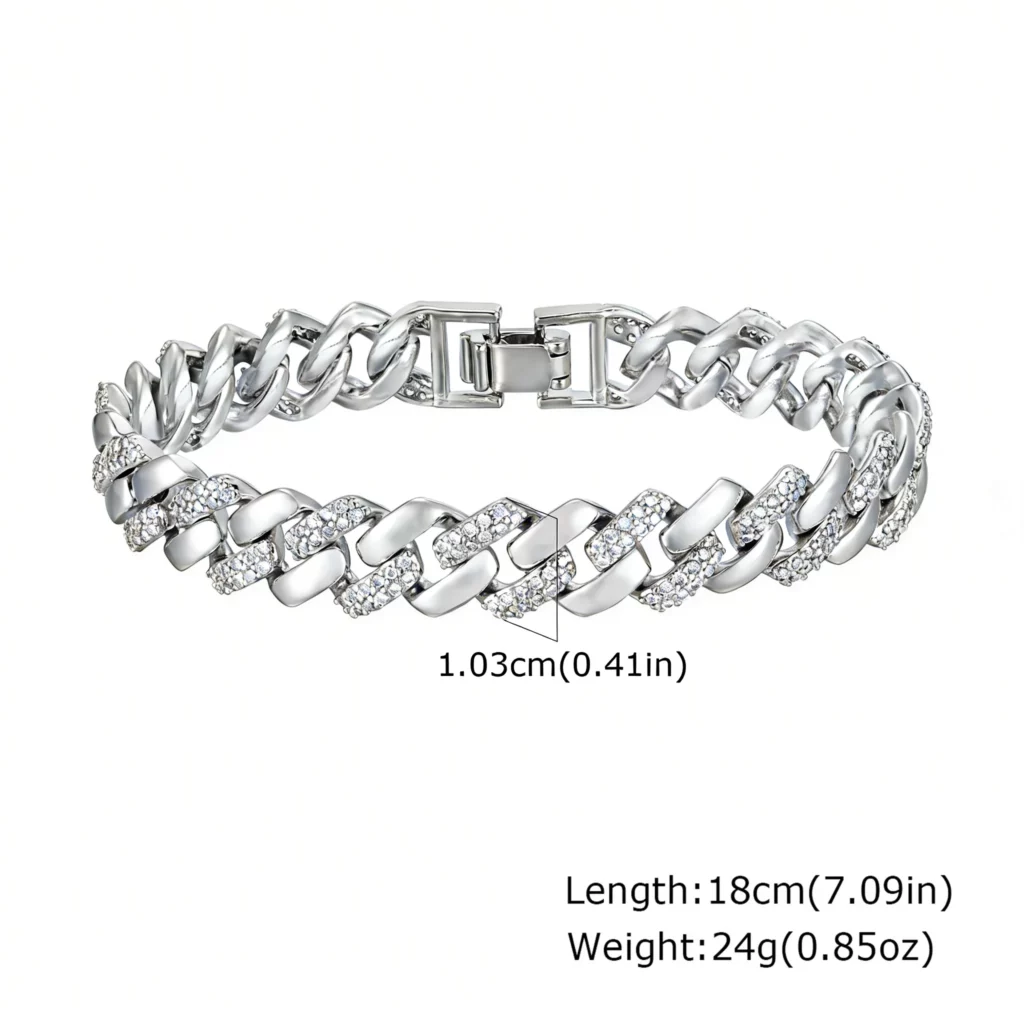 Chunky Paperclip Chain Bracelet, 14K Gold Plated