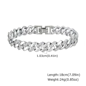 Chunky Paperclip Chain Bracelet, 14K Gold Plated - Image 7