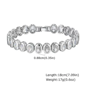 Chunky Paperclip Chain Bracelet, 14K Gold Plated - Image 9
