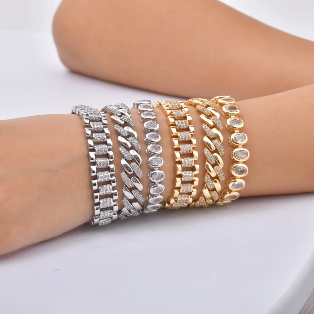 Chunky Paperclip Chain Bracelet, 14K Gold Plated