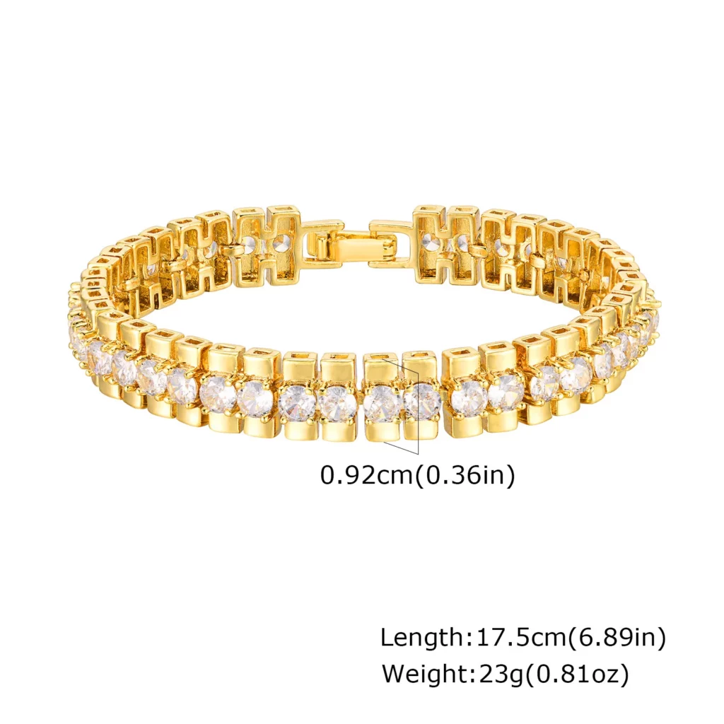 Chunky Paperclip Chain Bracelet, 14K Gold Plated