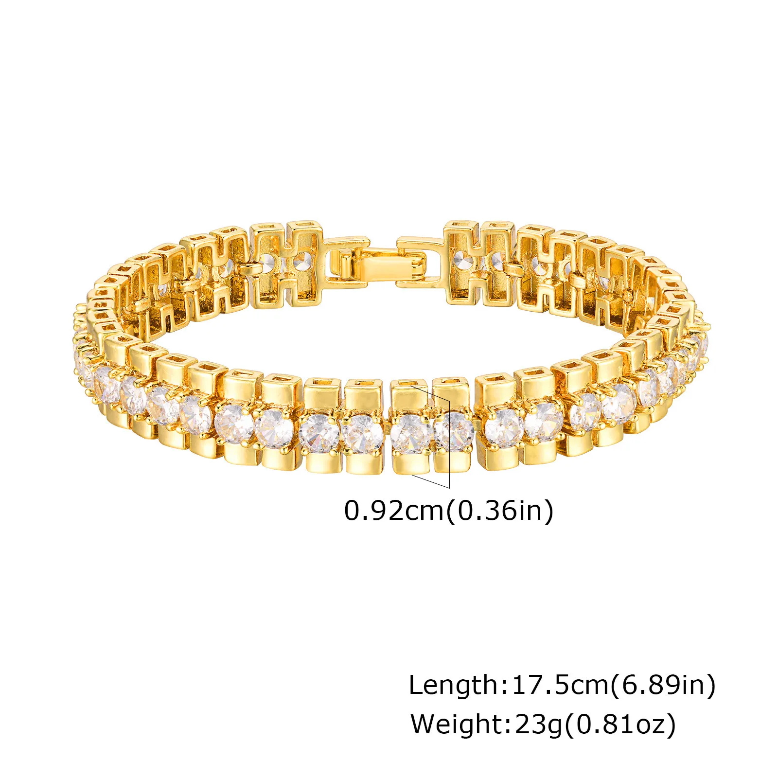 Chunky Paperclip Chain Bracelet, 14K Gold Plated - Image 19