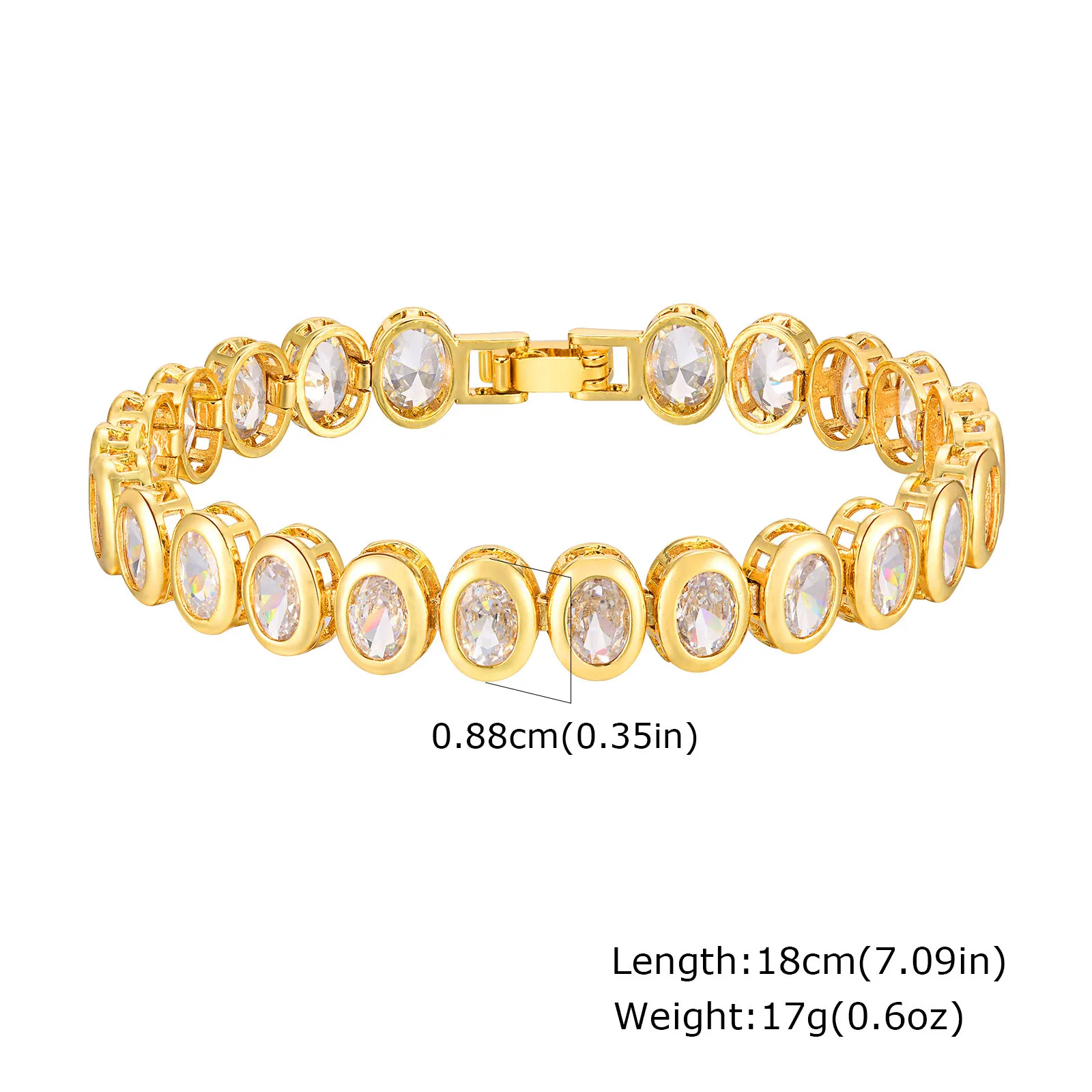 Chunky Paperclip Chain Bracelet, 14K Gold Plated - Image 14