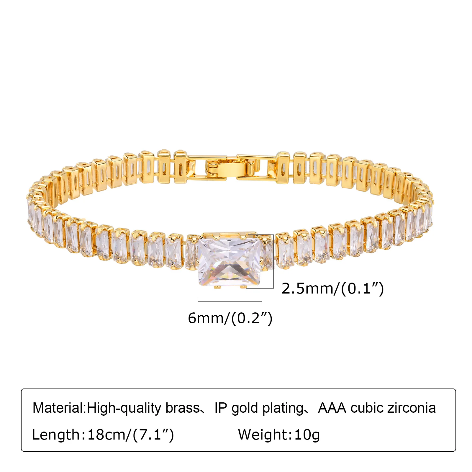 Chunky Paperclip Chain Bracelet, 14K Gold Plated - Image 16