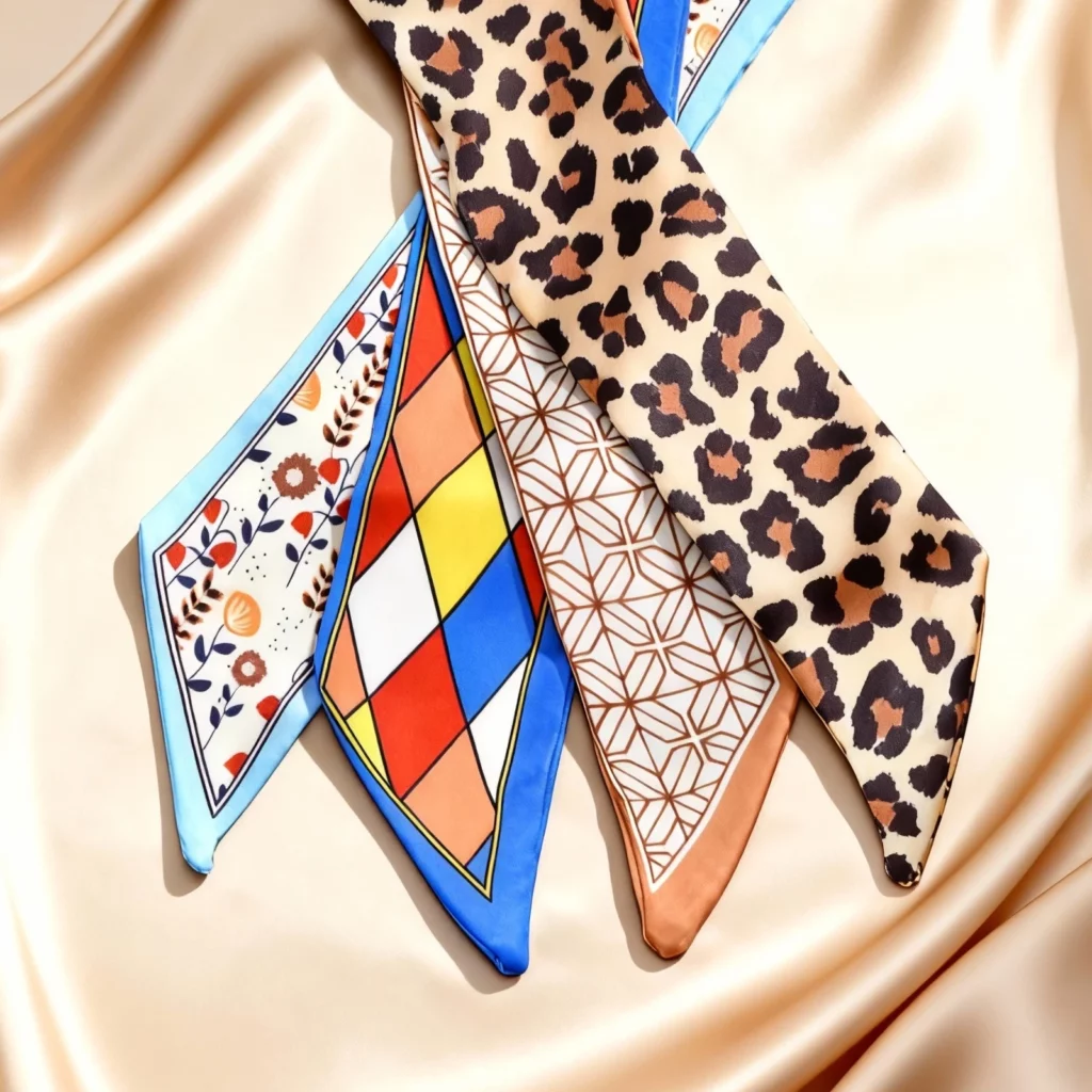 Retro Leopard Silk Cuff Bracelet