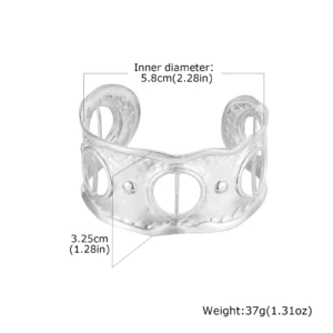 Retro Leopard Silk Cuff Bracelet - Image 8