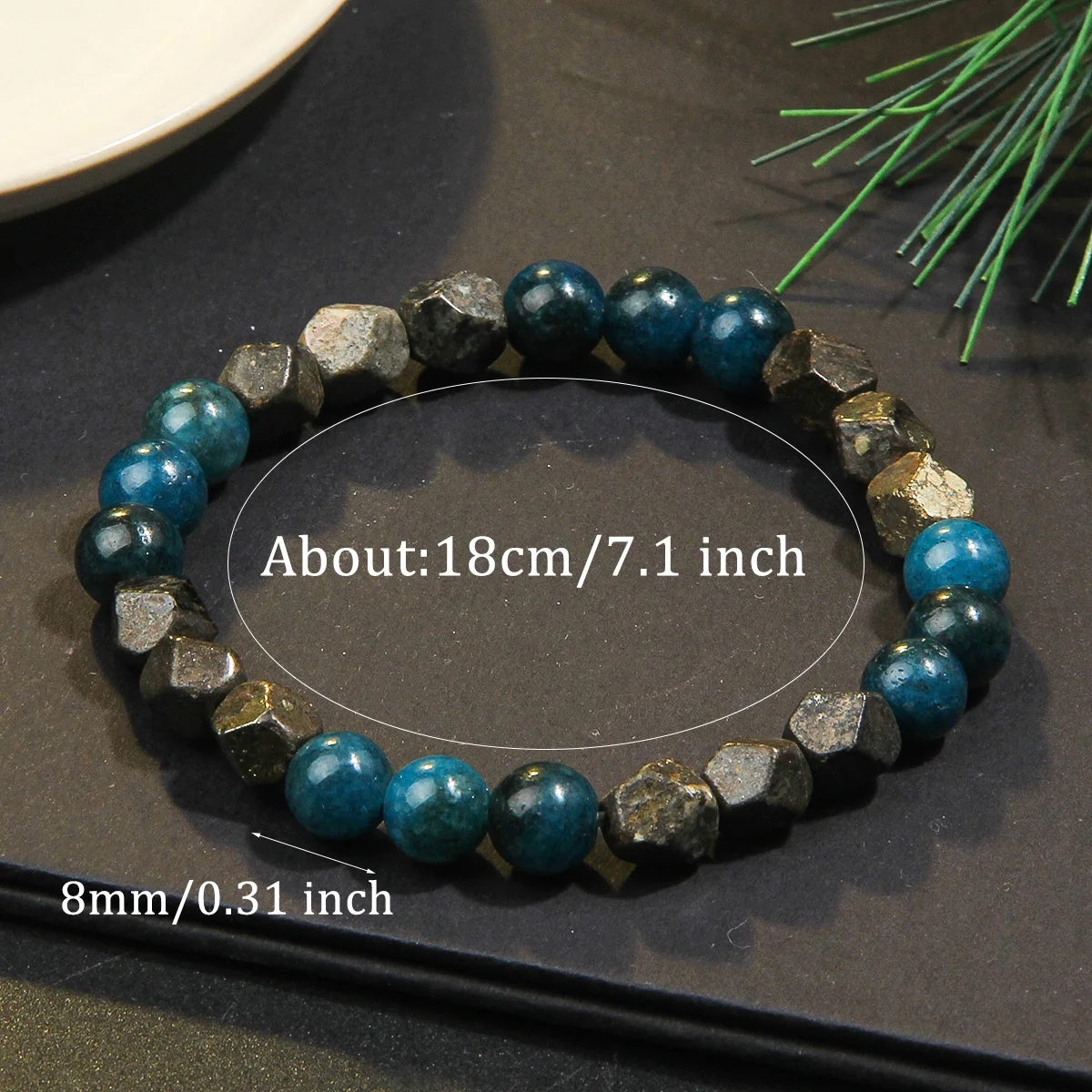 Trendy hematite bead bracelet protector - Image 6