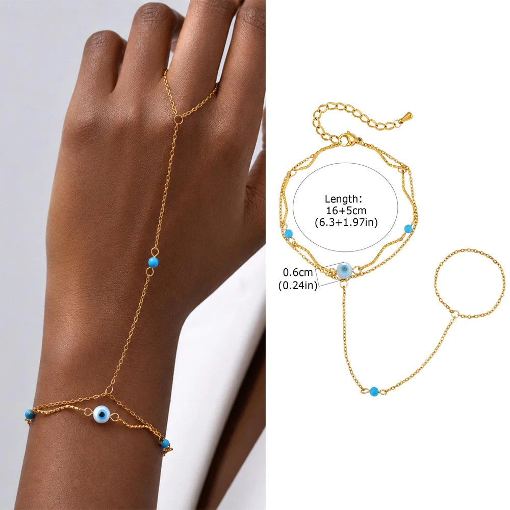 Vintage Gold Hand Chain Bracelet