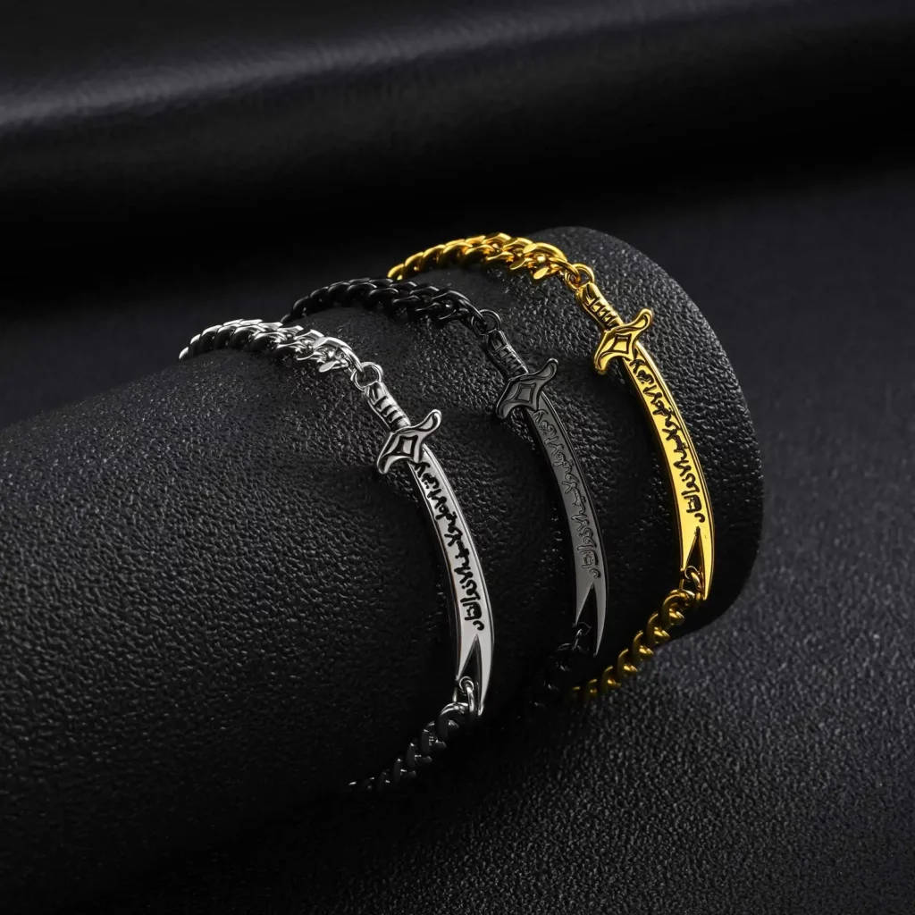 Vnox Zulfiqar Sword Stainless Steel Bracelet for Men