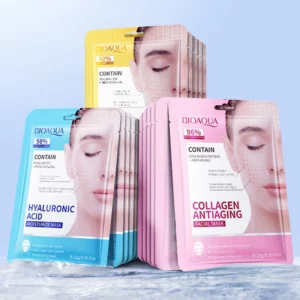 BIOAQUA Retinol & Collagen Facial Sheet Masks (15-Pack) — Firming, Hydrating, Nourishing