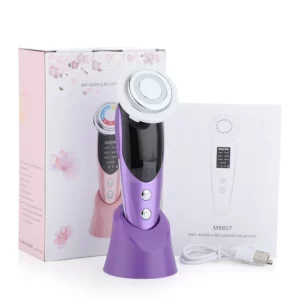 4-in-1 EMS Facial Beauty Device — Microcurrent, Vibration, Warm Massage & LED Light Therapy - Image 13
