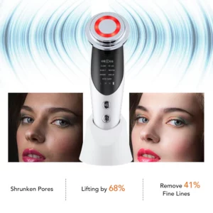 4-in-1 EMS Facial Beauty Device — Microcurrent, Vibration, Warm Massage & LED Light Therapy - Image 5