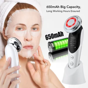 4-in-1 EMS Facial Beauty Device — Microcurrent, Vibration, Warm Massage & LED Light Therapy - Image 7